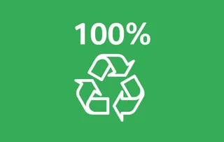 100% recyclebare Verpackung